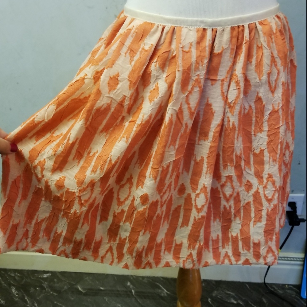 NWOT J.Crew orange detailed skirt women's size 4 (K20) - Picture 6 of 7